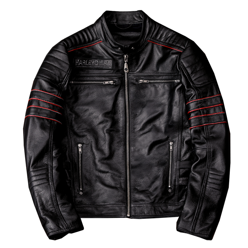 Cowhide Leather Motorcycle Jacket