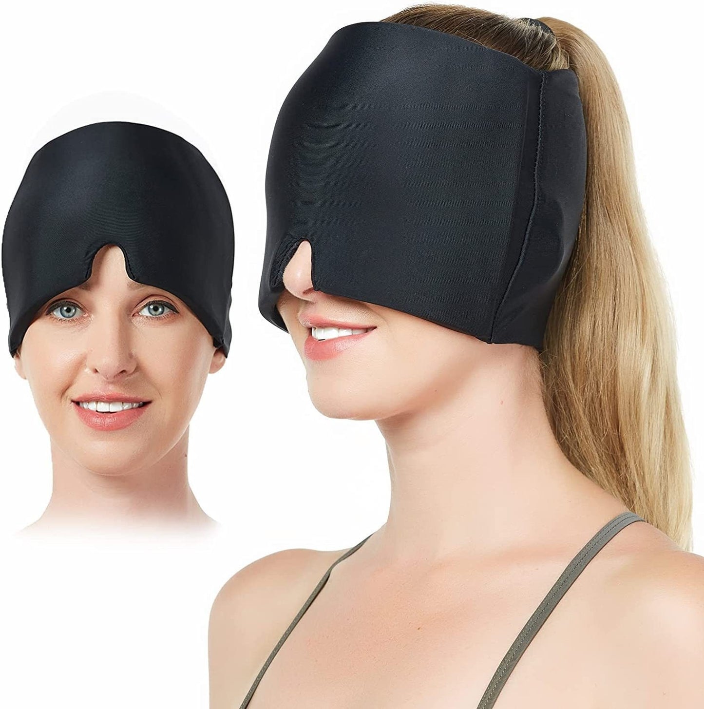 Stretchable Hot Cold Compress Head Mask