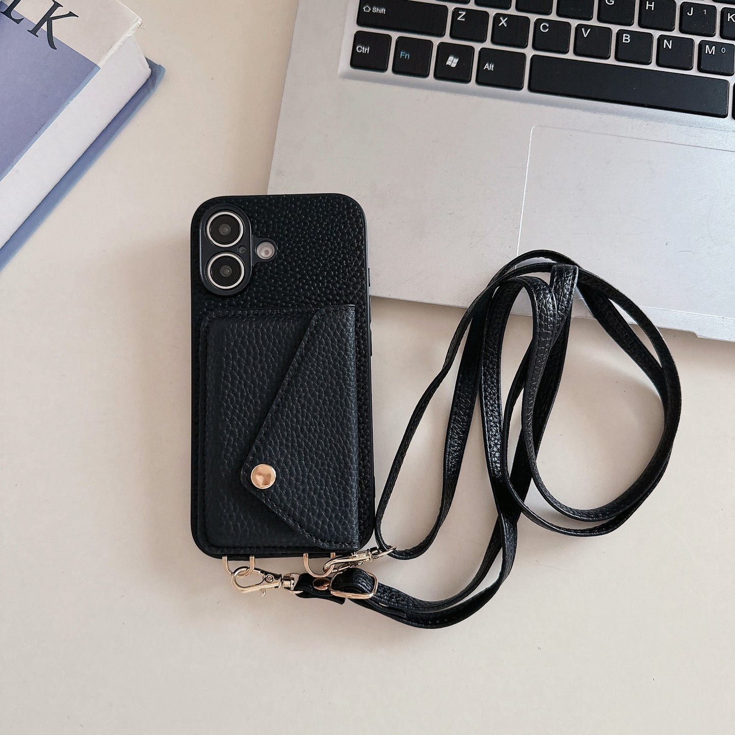 Imitation Leather iPhone Case with Card Slot