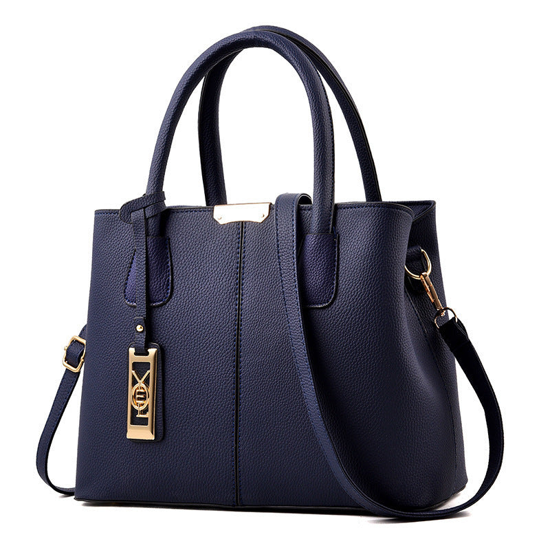 Simple PU Leather Women Shoulder Bag