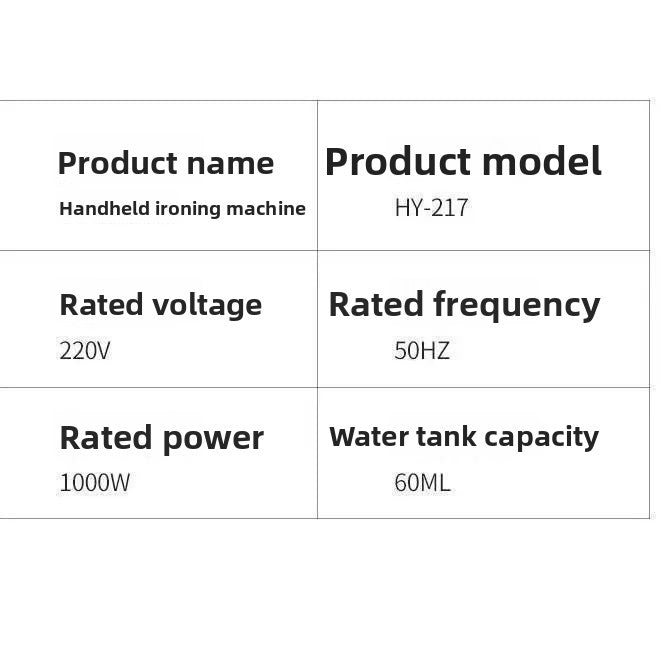 Handheld portable flat ironing machine