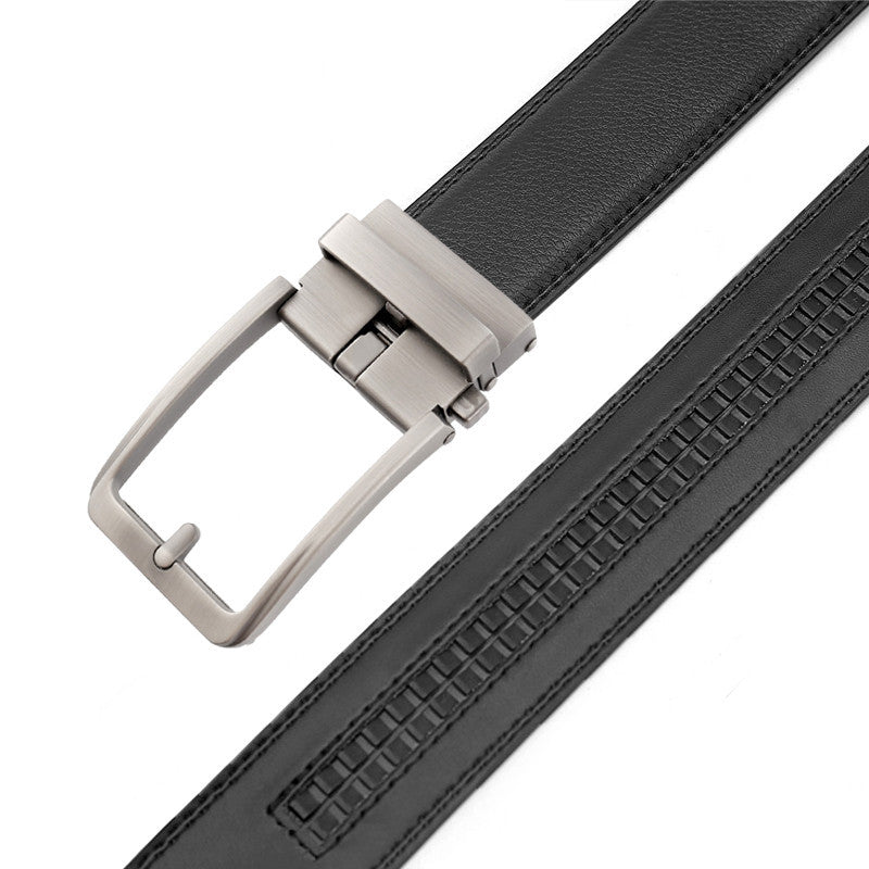 Genuine Leather Automatic Buckle Belt