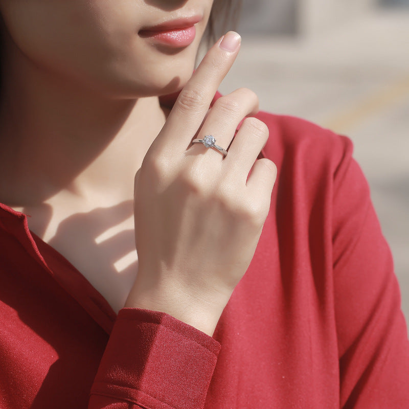 Six-Prong Ring for Women