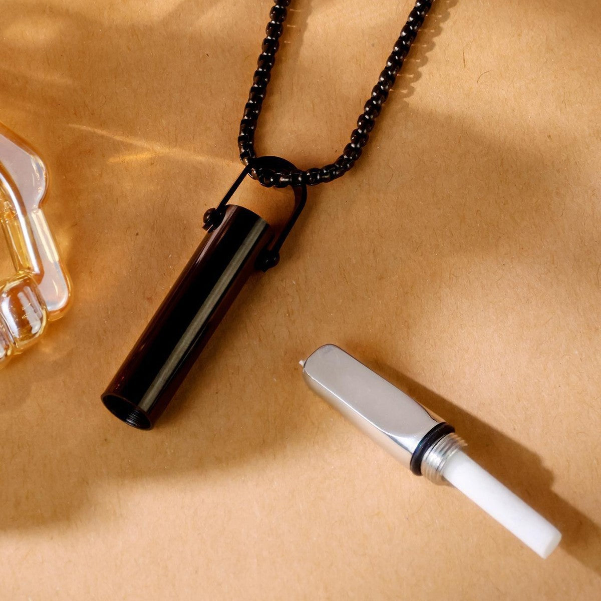 Elegant Titanium Steel Geometric Pendant Necklace