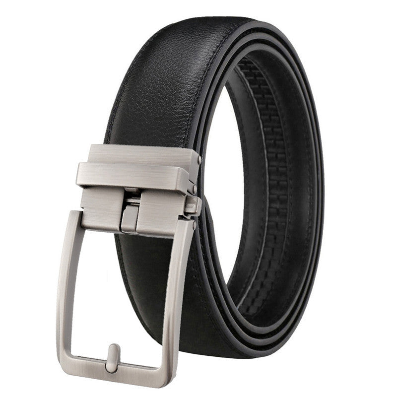 Genuine Leather Automatic Buckle Belt