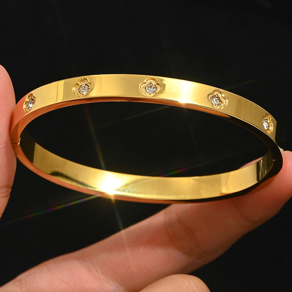 Fashion Stainless Steel Gold and Silver Bangles
