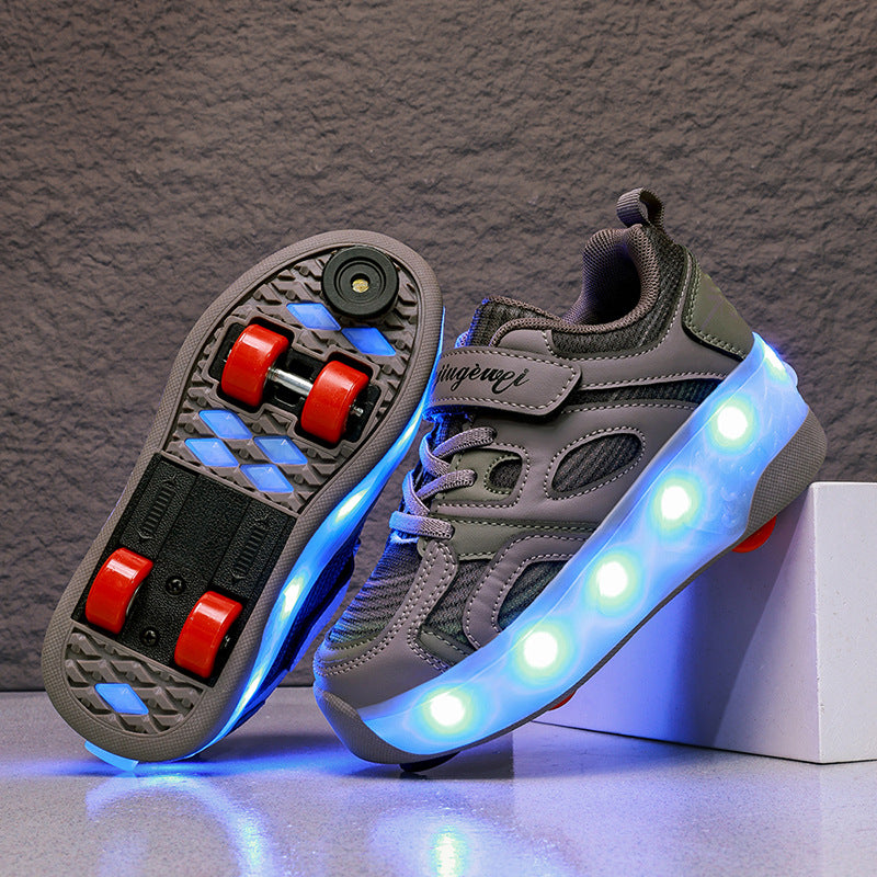LED Flash Rolling Shoes