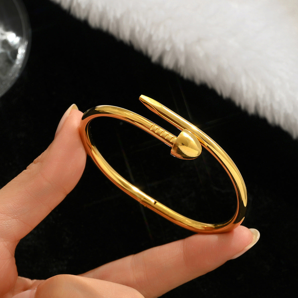 Fashion Stainless Steel Gold and Silver Bangles