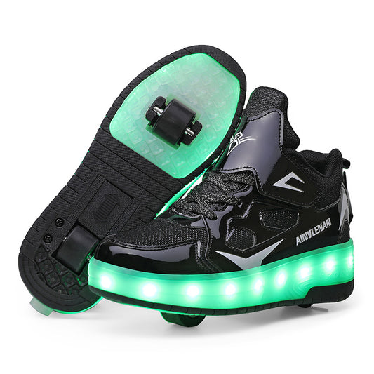 LED Flash Rolling Shoes