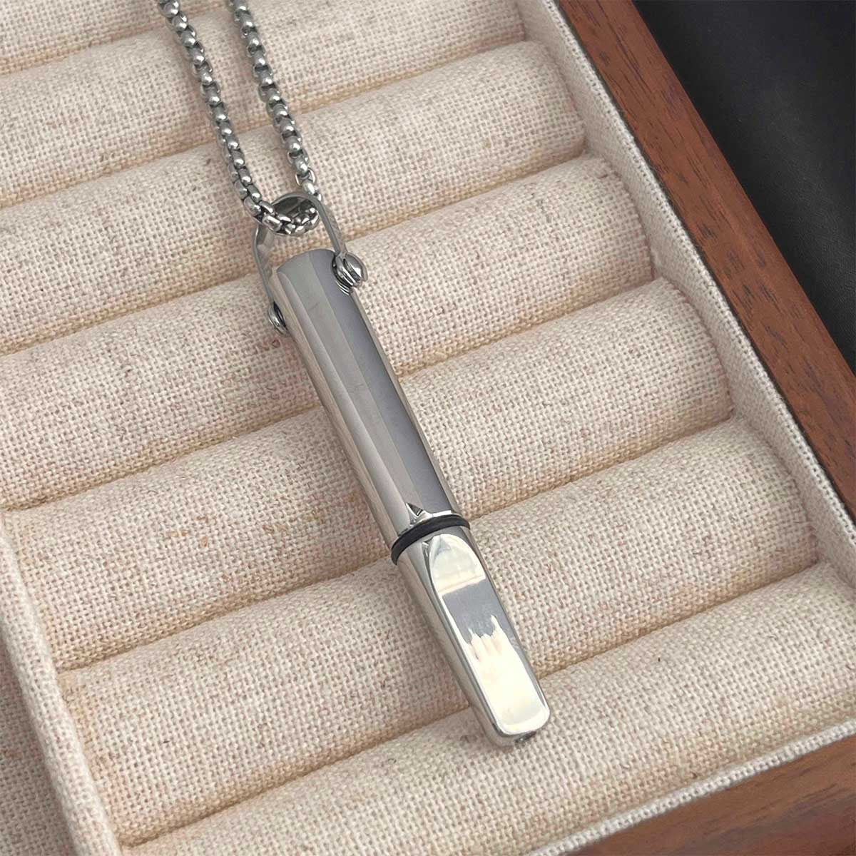 Elegant Titanium Steel Geometric Pendant Necklace