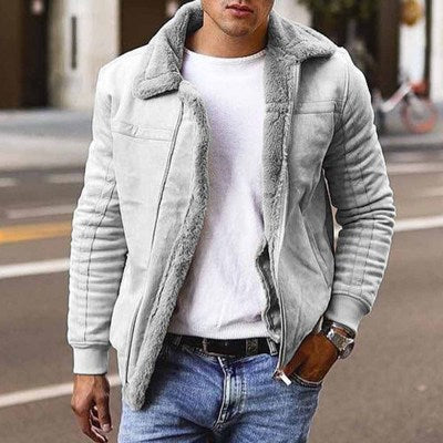 Men's Faux Fur Winter Jacket