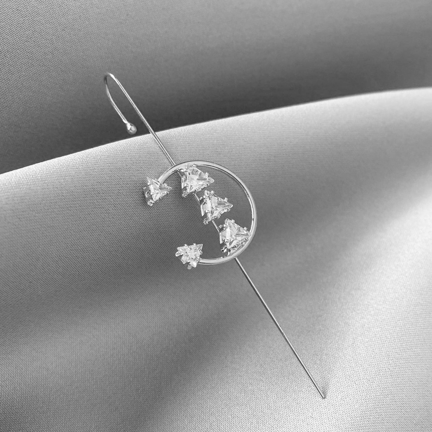 Sparkling rhinestone earrings