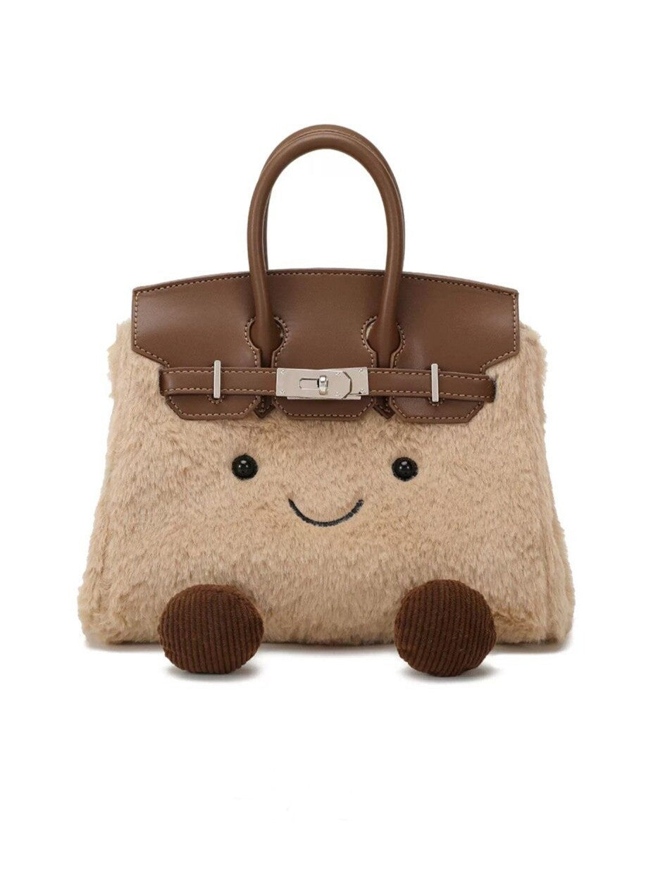 Cute Plush Toy Handbag Mini Birkin Style
