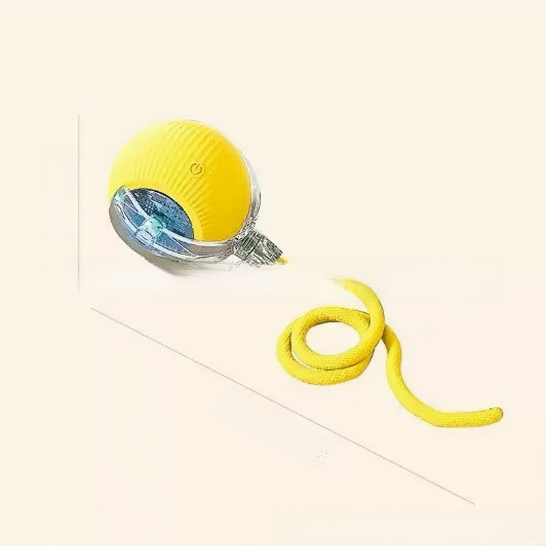 Automatic Self-Rolling Cat Toy Ball with Charging Cable