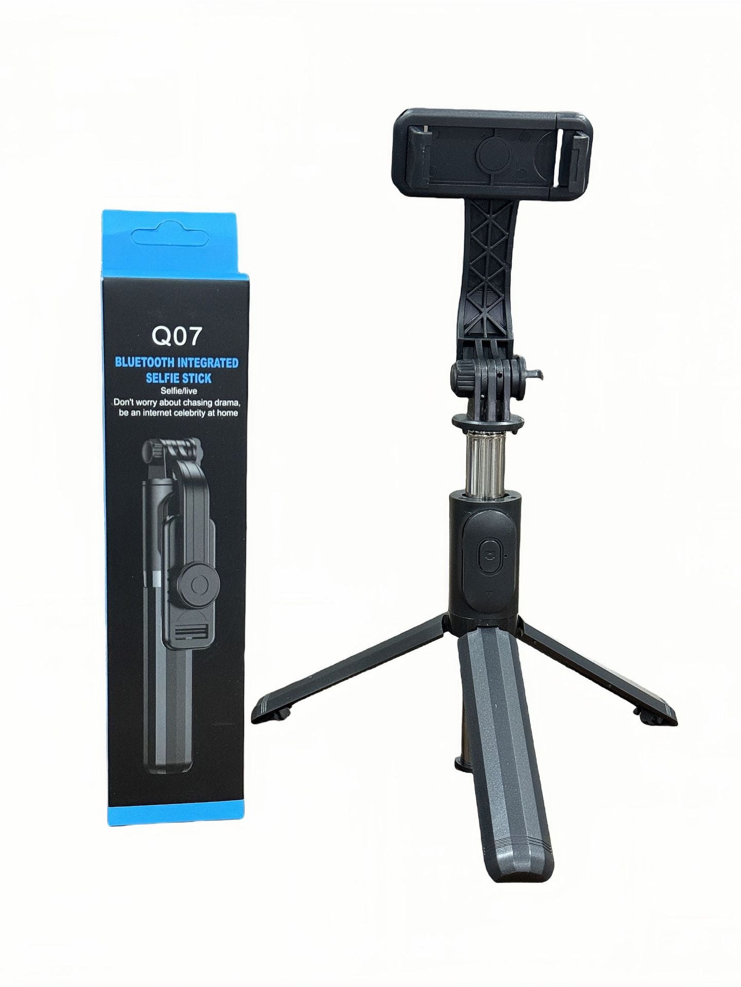 Bluetooth retractable tripod
