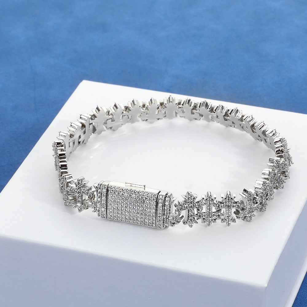 Hip Hop Cross Bracelet