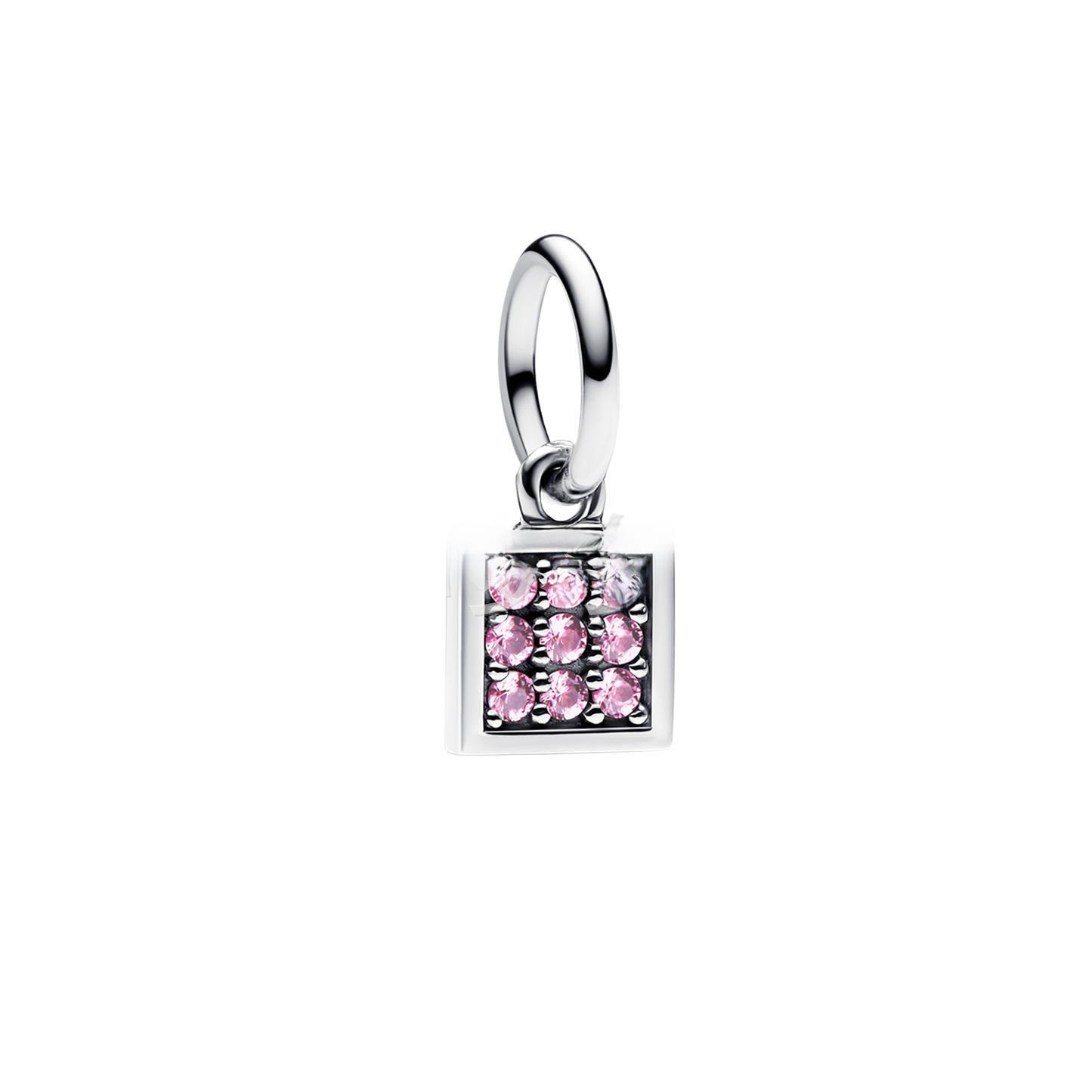 Fashion Heart Shape Silver Plated Pendant with Diamond