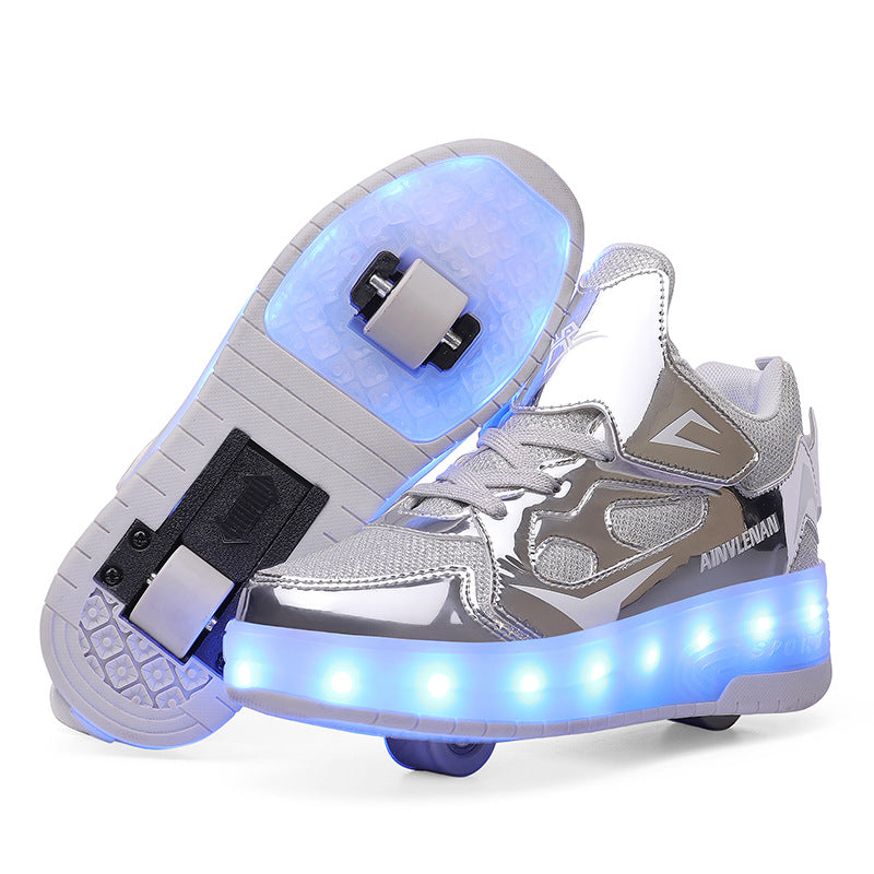 LED Flash Rolling Shoes