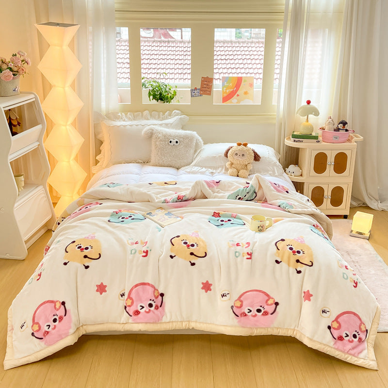 Thickened Raschel blanket