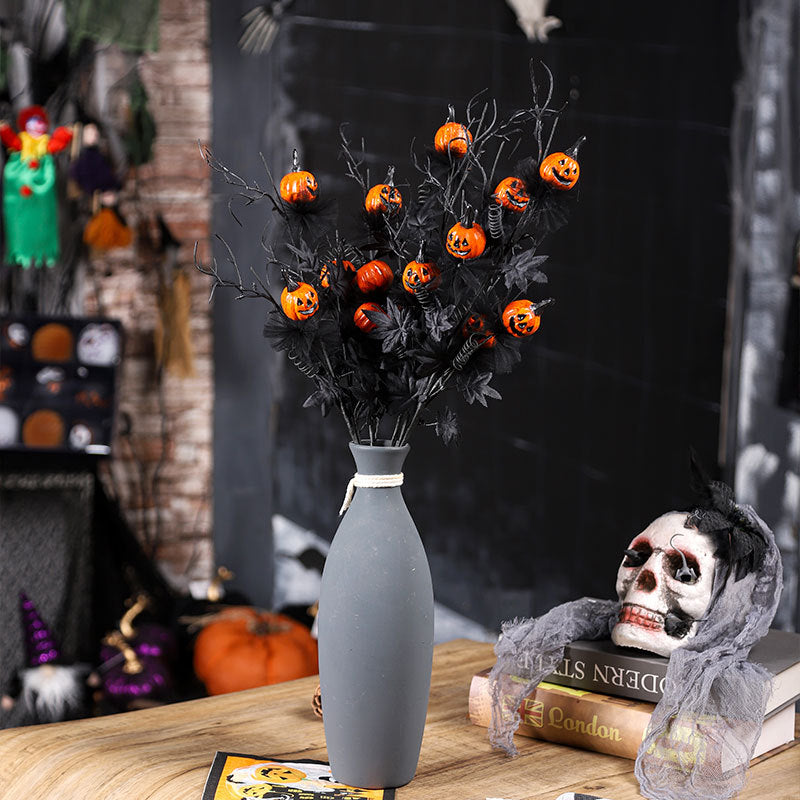 Black Horror Pumpkin Pruning Flower bouquet