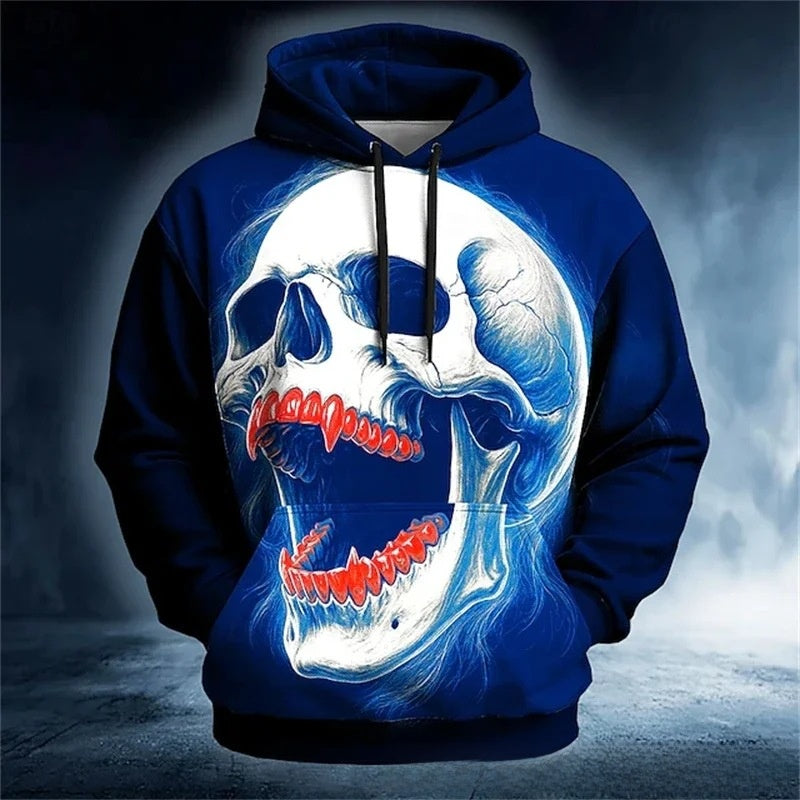 Men's 3D Print Hoodie Long Sleeve Pullover Streetwear