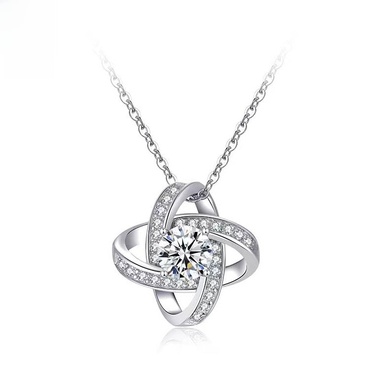 Four-leaf clover necklace pendant