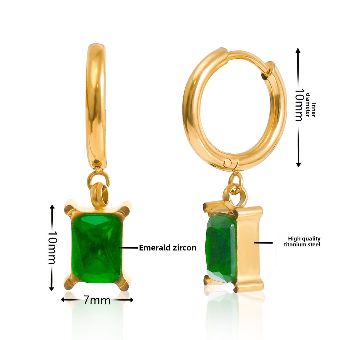 Circle-shaped multi-style earrings