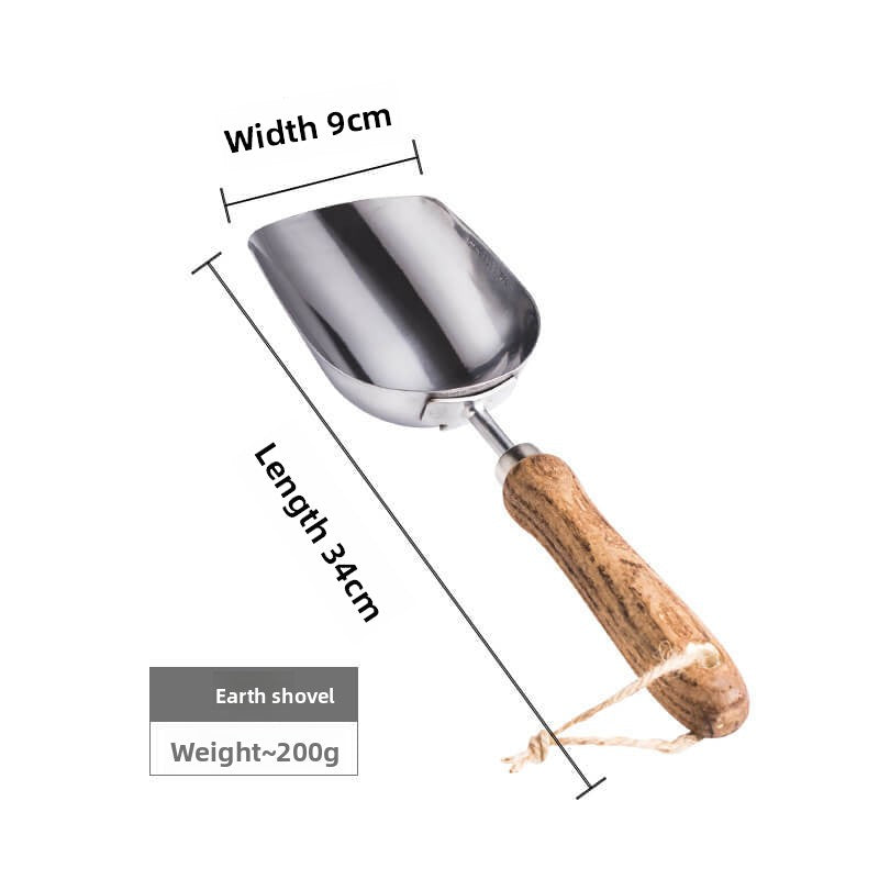 Stainless steel gardening tool set
