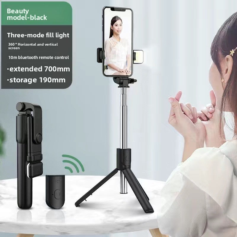 Bluetooth retractable tripod