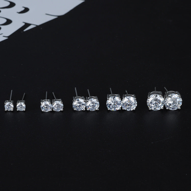 Double Layer Zircon Earrings