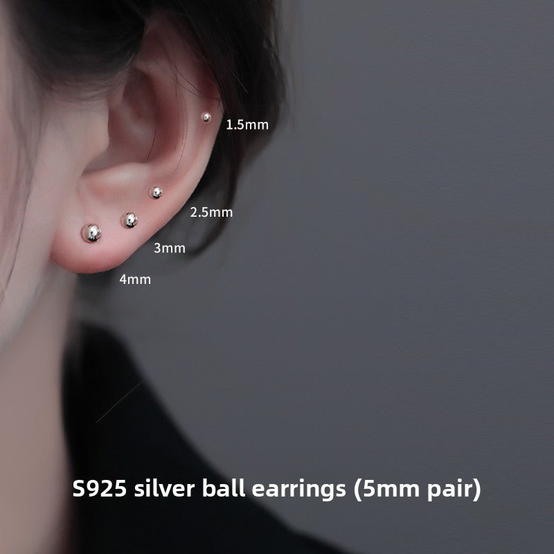 Sterling Silver Earrings for Women, Hypoallergenic Studs and Ear Sticks