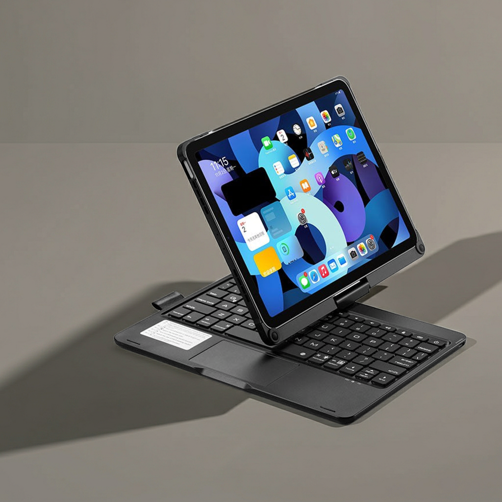 360-Degree Rotating Bluetooth Keyboard