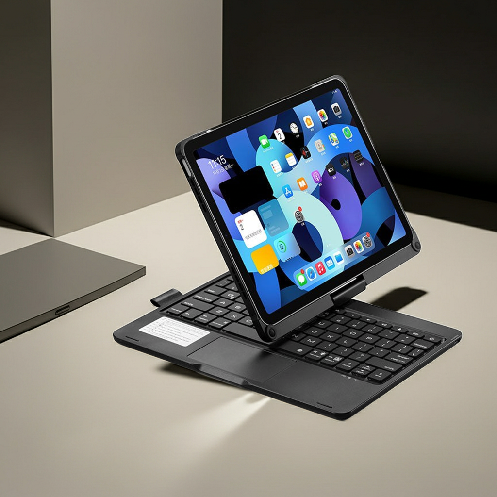 360-Degree Rotating Bluetooth Keyboard